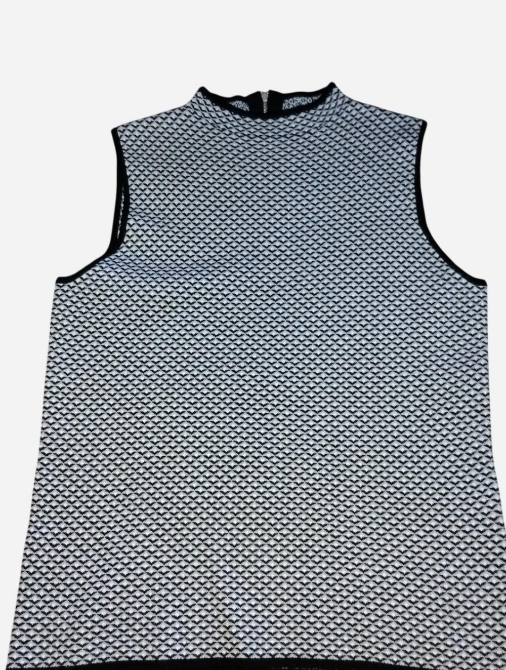 New York & Company 7th Avenue Sleeveless Mock Neck Knit Top - Size L -